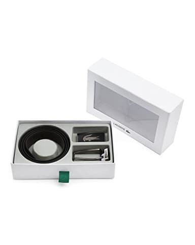 LACOSTE - - Homme - Coffret ceinture réversible noir marron Gros Logo Croco pour homme - 110