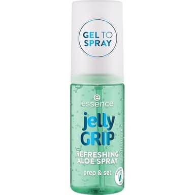 essence Jelly GRIP REFRESHING ALOE SPRAY, hydratant, texture gel-to-mist, à l’aloe vera, pour préparer, fixer ou rafraîchir, 50ml