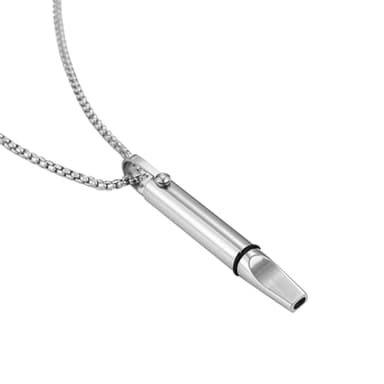 lomdung Collier Respiration Anti Tabac et Anneau d'Anxiété, Collier de Respiration Mindful en Inoxydable, Améliorez Votre Respirations, Soulagez le Stress et l'Anxiété