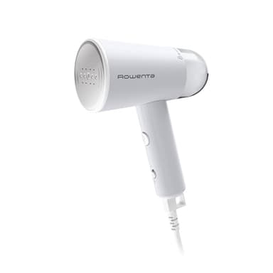 Rowenta, Défroisseur à vapeur à main de voyage, capacité de réservoir de 500 ml, pliable, facile à vapeur, 1100 W, fer à repasser, défroisseur à vapeur gris, essentiels pour les vacances,