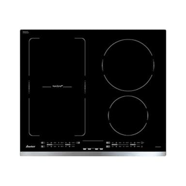 Sauter - SPI4664X - Plaque Induction - Table de Cuisson Encastrable - Couleur Inox - 4 Foyers - 7200W - Dimensions Encastrement : 56x49cm - 14 Niveaux de Puissance - Fabriqué en France