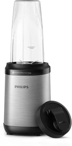 Philips Blender 5000 Series - Puissance 800W, Technologie ProBlend Plus, Lames détachables, Nettoyage facile, Design compact et élégant, Grand récipient, Noir (HR2764/00)