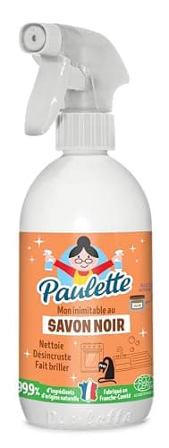 Paulette - Savon Noir - Ultra-Dégraissant Ménager Multi-Surfaces Ecocert - Fabriqué en France - 500 mL