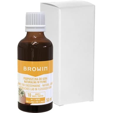 BROWIN® 411207 Présure naturelle liquide pour fromage 50 ml