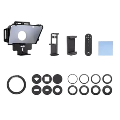 Harewtwy Téléprompteur Universel F8 pour Tablettes, Ordinateurs Portables, Smartphones et Caméras, pour Le Streaming en Direct et L'Enregistrement avec Grand Écran