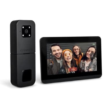 SCS Sentinel - Interphone Vidéo sans Fil HeyView AIR - Portée 350m - Vision Nocturne Couleur - Commande Gâche/Portail - Grand Angle 110° - Écran Tactile 7"