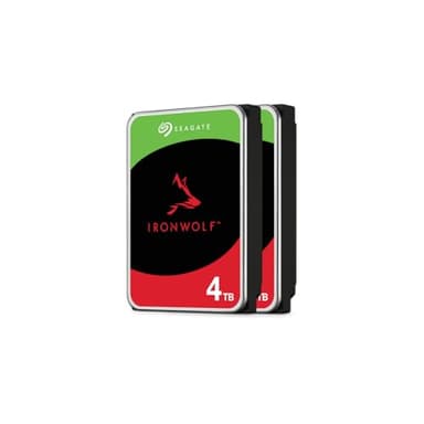 Seagate IronWolf Disque dur interne 4 TB, disque dur NAS, 3,5 pouces, 5400 tr/min, CMR, cache 256 Mo, SATA 6 Go/s, argent, 3 ans de service de sauvetage, FFP, numéro de modèle : ST4000VN006