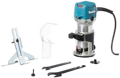 Affleureuse-défonceuse à vitesse variable 710W Ø8 ou 6 mm - MAKITA RT0702C
