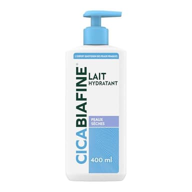 Cicabiafine | Lait Corporel Hydratant Quotidien (flacon-pompe de 400 ml) – Lait corps pour peaux sèches – Lait soin pour une hydratation immédiate