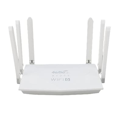 Gugxiom Routeur WiFi 6, Routeur 4G 5G LTE CPE Wireless Wireless avec Emplacement pour Carte SIM, 6 Routeurs D'antennes pour Internet sans Fil Couverture de 300 Mbps pour Le Bureau à