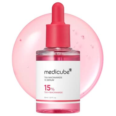 Medicube Duo Soin Visage, Sérum et Capsule Cream, Pour Teint Lumineux et Peau Uniforme TXA Niacinamide Sérum 15