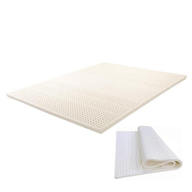 Matelas en latex naturel avec surmatelas 100 % bio 180 x 200 cm pour un sommeil relaxant parfait pour le confort et le soutien