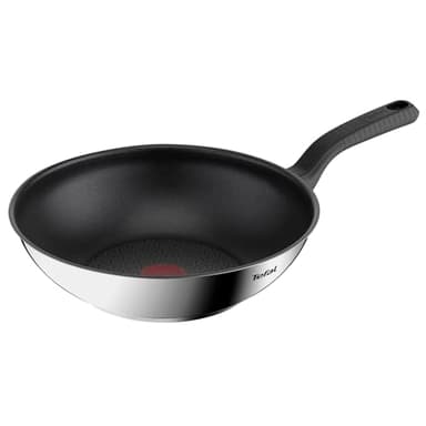 Tefal Comfort Max Wok 28 cm, Induction, Revêtement antiadhésif, Acier inoxydable haute qualité, Indicateur de température Thermo-Spot, Poignée thermo-isolée G7261944