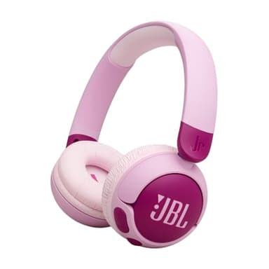 JBL Junior 320 BT, Casque Supra-auriculaire sans Fil pour Enfants, avec Microphone intégré, Bluetooth, Safe Sound, Coussinets Confortables, Set d'autocollants, Design Pliable, Violet