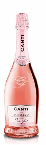 Canti - Prosecco D.O.C. Rose Millesimato, Vin Petillant Extra Sec, Élaboré à Partir du Cépage Glera et Pinot Noir de Venise, Goût Frais et Doux, 1x750 ml