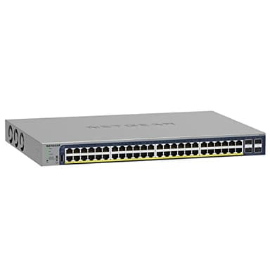NETGEAR Smart Switch 52 Ports Ethernet Gigabit PoE (GS752TP V3) - manageable, Administration dans Le Cloud Insight, 48 PoE+ à 380 W, 4 SFP 1 Gbit, Montage Bureau ou Rack, Protection à Vie Pro Safe