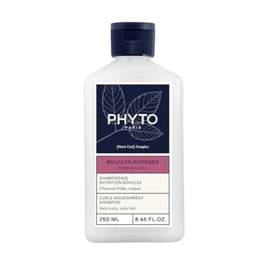 Phyto Paris - Boucles Intenses - Shampooing Nutrition Boucles 250ml - Cheveux Frisés, Crépus 3B à 4C - Nourrit - Nettoie en douceur - Redéfinit les boucles - Élimine les résidus coiffants