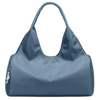 SIVENKE Sac de Sport pour Homme et Femme avec Compartiment à Chaussures et Humide, Voyage, Loisirs, Gym, Shopping - Bleu Profond