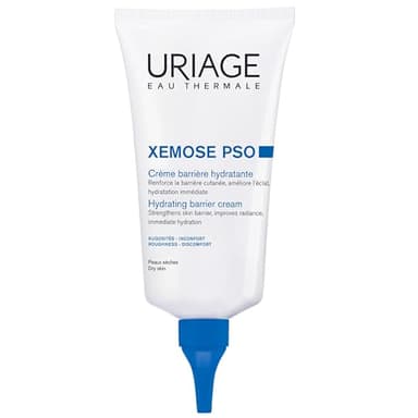 Uriage Xemose PSO Concentré Apaisant - Peau à Tendance Psoriasique - Beurre de Karité - Apaise les Démangeaisons, Aide à Éliminer les Plaques - Absorption Rapide - Pratique - Sans Parfum - 150ml