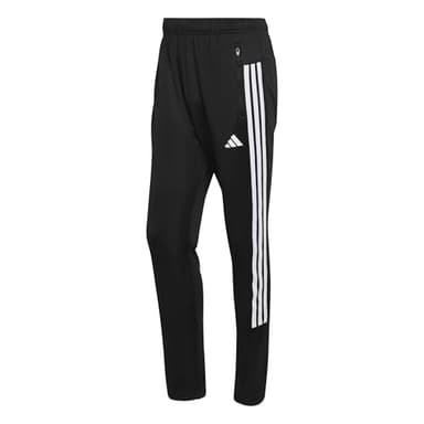 adidas Herren Workout Essentials All-Set 3-Stripes Knit Pant, Black/White, L