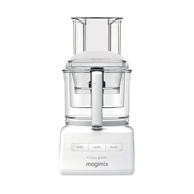Magimix Robot de Cuisine Multifonction 5200 XL – Hachoir, Blender, Pétrin, Batteur – Accessoires Inclus – Idéal pour Famille – Moteur Professionnel Silencieux 3,6L - Fabriqué EN FRANCE - Blanc