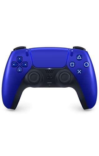 Playstation Sony, Manette 5 officielle DualSense, Sans fil, Batterie rechargeable, Bluetooth, Compatible avec PS5 et PC, Couleur : Cobalt Blue