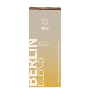 khadi BERLIN BLOND Coloration végétale pour cheveux – Teint vos cheveux dans un ton blond cendré et froid – Coloration naturelle 100 % végétale, naturelle et végétalienne – 100 g