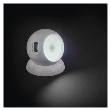 EMOS - Veilleuse LED avec capteur - LED COB en blanc froid, à piles (3 x AAA) - Support magnétique pour un alignement facile - 3 modes : AUTO/ON/OFF - Portée de 15 m, durée d'éclairage de 30 s - Blanc