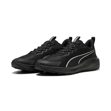 PUMA Chaussures de Course Unisexes Skyrocket Lite TrailRoad, WTR Noir Argent, 44.5 EU