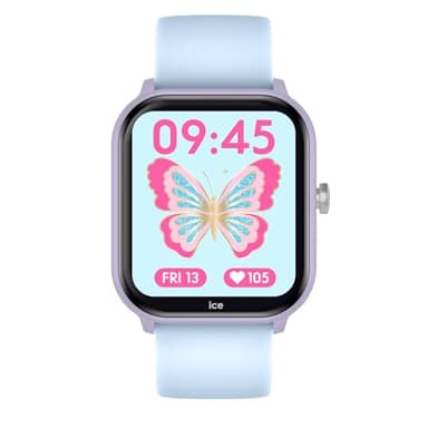 ICE-WATCH - Ice Smart Junior 3.0 Purple Soft Blue 1.75 AMOLED - Montre connectée rectangulaire Violette pour Fille avec Bracelet en Silicone - 024298 (1.75 Pouces)