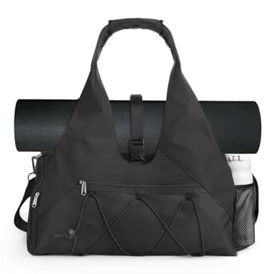 SIVENKE Sac de Sport pour Homme et Femme avec Compartiments Chaussures et Humide - Voyage Sac de voyage pour tapis de yoga Pour homme et femme