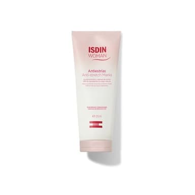 ISDIN Woman Anti-Vergetures (250 ml) | Crème Corporelle pour Aider à Atténuer les Vergetures | Femmes Enceintes, Sportives, Personnes au Régime, Adolescents | Absorption Rapide