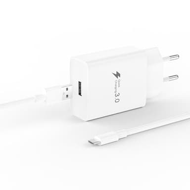 Chargeur Rapide Xiaomi avec 2M Câble pour Xiaomi Redmi Note13/13C/13 Pro/14C/14T/14T Pro/14/12/12 Pro 5G/11s/11/A3/10/10 Pro/9/9 Pro Poco M4/M6/M3, pour Samsung Galaxy 18W USB Prise Charge Rapide USB