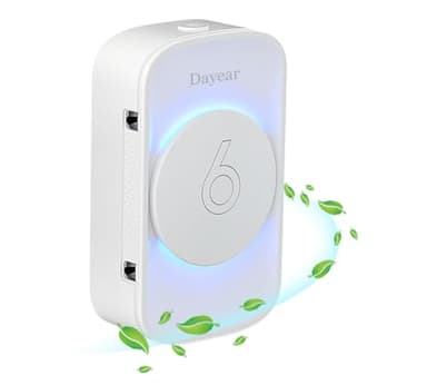 Purificateur d'Air, Dayear Plug-in Negative Ion Purifier Mini Air Purifier Purificateur Ioniseur d'Air pour Chambre/Maison/Salon/Chambre d’Animaux,Purifier les Odeurs,3 modes d'éclairage LED/1 Pcs