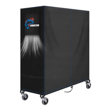 SIRUITON 165 x 70 x 185 cm Housses de Table Ping Pong Polyester Oxford Couverture de Protection Tennis Table, Imperméable Housse pour Table de Ping Pong Extérieure