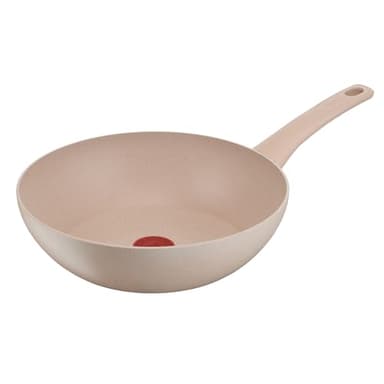 Tefal Delight Poêle wok 28 cm, Revêtement antiadhésif sûr, Indicateur de température, Corps aluminium 100% recyclé, Tous feux, Fabriqué en France G2931902