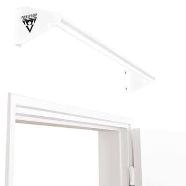 PULLUP & DIP Barre de traction murale au-dessus d’un cadre de porte – Barre stable pour home gym, idéale pour tractions, chin-ups, levées de jambes et anneaux de gymnastique en acier.