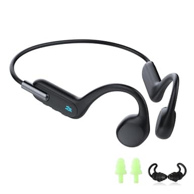 HIFI WALKER - Casque à Conduction Osseuse IPX8 Étanche avec Lecteur MP3 Intégré 32Go, Écouteurs Bluetooth 5.3 Sport sans Fil pour Natation, Course et Cyclisme