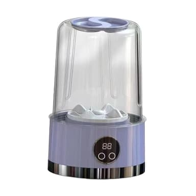 Fenteer Mini Lave Linge Silencieux Appareil de Lavage Machine pour sous Vêtements Laveuse à Grande Adapté pour Les Personnes Seules Étudiants et Campe, Violet