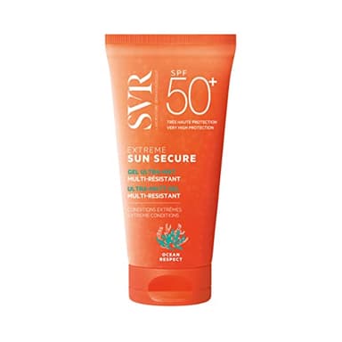 SVR - Sun Secure Extrême SPF50+ - Gel solaire ultra-mat multi-résistant – Très haute protection UVA, UVB, infrarouge & lumière visible – Activités extrêmes – Vitamine E, Niacinamide – 50 ml