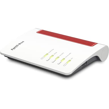 AVM Fritz!Box 5530 Fiber Edition XGS-PON Modem Routeur Fibre Optique et Mesh Master avec Wi-FI 6 jusqu'à 2400 Mbit/s (5 GHz) + 600 Mbit/s (2,4 GHz), LAN 2,5 Gigabit, 4X Gigabit-LAN, 2X USB 3.0