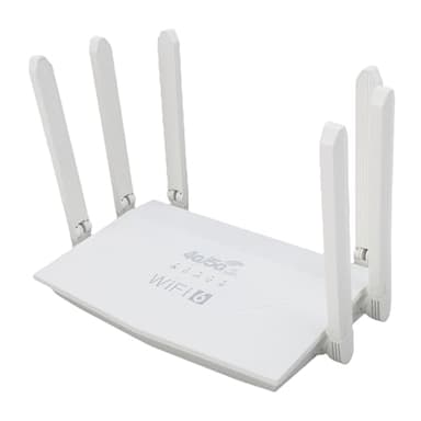 Luqeeg Routeur sans Fil, Vitesses Internet Rapides WiFi6 4G 5G CPE LTE 300MBPS 6 Antennes Routeur Internet sans Fil avec Fente pour Carte SIM pour Votre Maison Espace de Travail