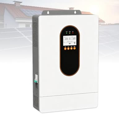 KUSOLE Onduleur Solaire Hybride 12000 W, Onduleur à Phase Divisée De 48 V CC à 110 V/240 V Ca avec Contrôleur Mppt, Prend en Charge Jusqu'à 6 Connexions Parallèles 12000wSingleMachine
