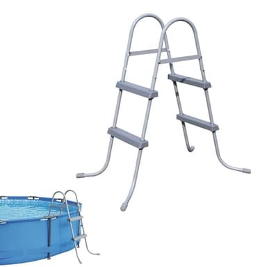 Bestway 58430-17 Echelle 2x2 marches pour Piscine, Bleu 9x42x87 cm