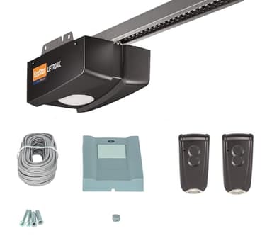 Hörmann Ecostar Liftronic 500-2 Actionneur de porte de garage Édition spéciale avec bouton intérieur PB 1 (500 N, 433 MHz, avec 2 émetteurs manuels RSC 2, pour portes de garage jusqu'à 7 m²,
