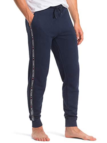 Tommy Hilfiger Pantalon De Jogging Homme Sweatpants Long, Bleu (Navy Blazer), L
