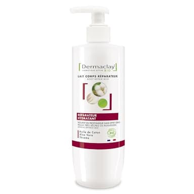 Dermaclay Lait Corps Reparateur Hydratant Bio Peaux Tres Seches 400ml