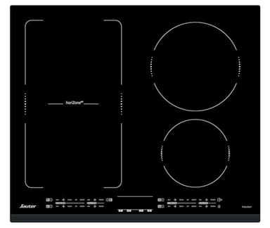 Sauter - SPI6467B - Plaque Induction - Table de Cuisson Encastrable - Noir - 3 Foyers - 7200W - Dimensions Encastrement : 56x49cm - Zone flexible et 14 Positions Cuissons - Fabriqué en France