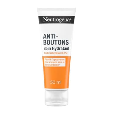 Neutrogena – Soin Hydratant Anti-Boutons (tube de 50 ml) – Crème pour le visage à l'acide salicylique (0,5%) – Réduit l'apparence des boutons dès la 1ère semaine*