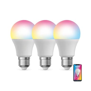 KOZII, Ampoule LED Connectée SMD E14 P45 Opaque 6W, Ampoule Connectée E14 avec Variation de Couleur et Luminosité, Compatible Alexa et Google Home, 400 Lm, Économie d'Énergie et Longue Durée de Vie.